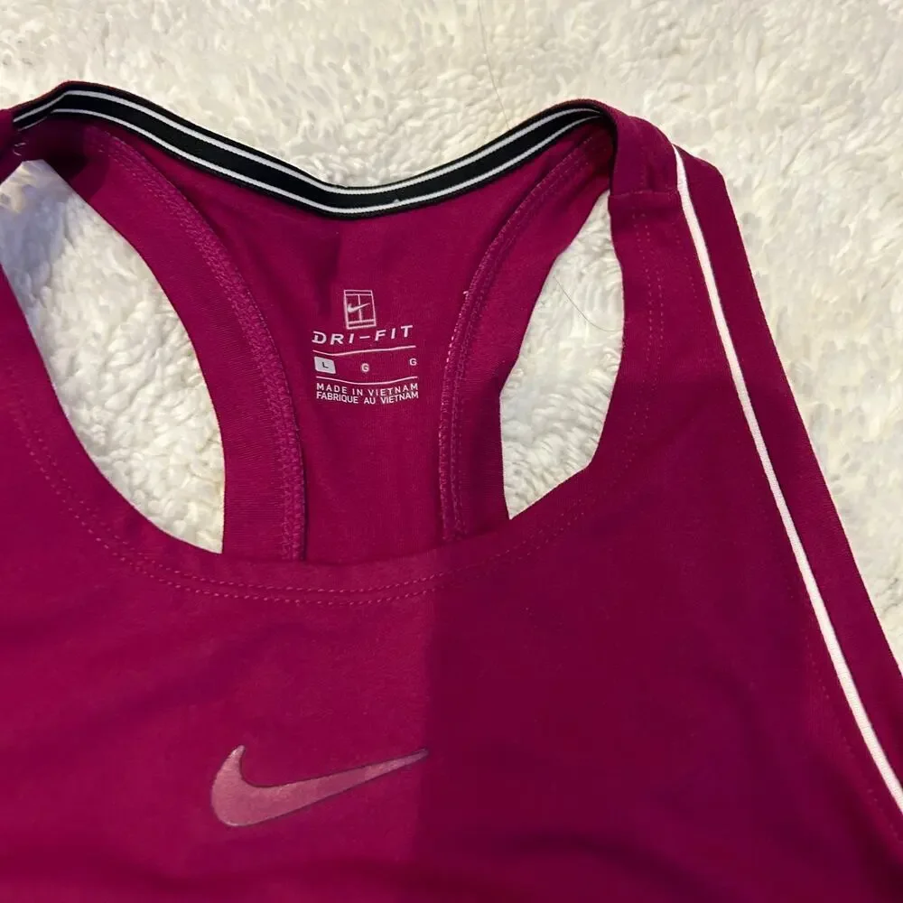 Nike Dri-FIT Women's Tennis Court Dress in Purple Size Large Mid Length - Picture 5 of 8